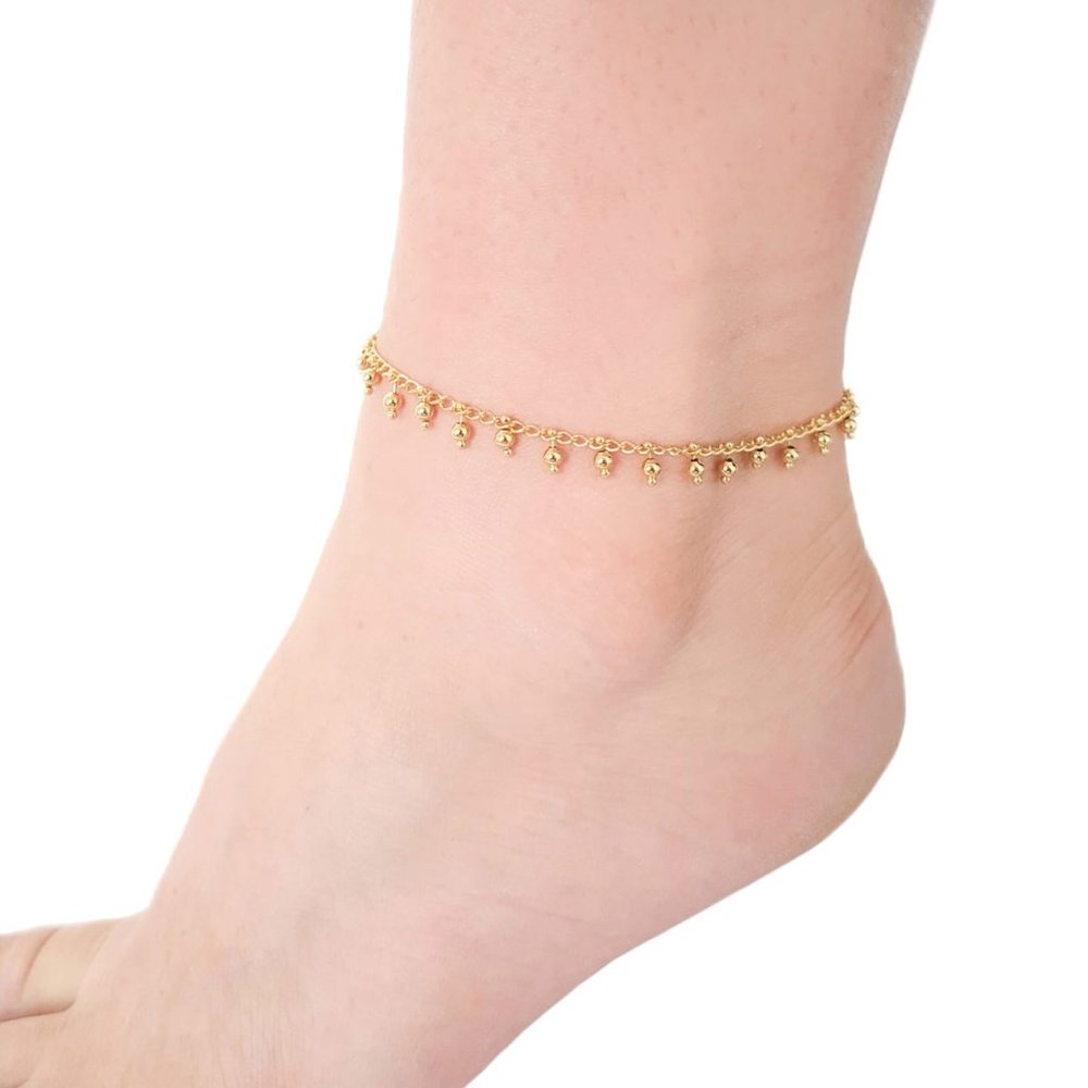 Gold anklet